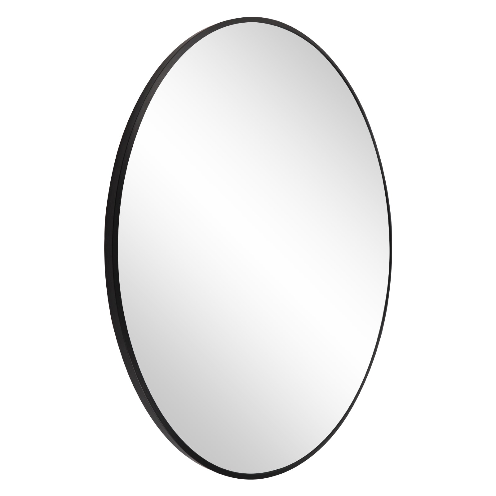 Round Mirror, Black Round Mirror 24 Inch, Circle Wall Mirror Metal Frame, Black Circle Bathroom Mirror, Circular Mirrors For Wall, Living Room, Bedroom, Vanity, Entryway, Hallway._voghion.com